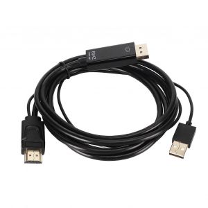Interface Multimédia Hd Vers Câble Dp 4k 60hz Plug And Play Convertisseur D'affichage Cordon Pour Ps3 Pour Xbox Pc Monitor - Neuf