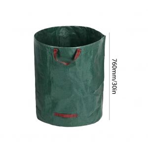 Sac à déchets de jardin de grande capacité,sac à cuir chevelu étanche réutilisable,poubelle à mauvaises herbes,sac de rangement pour cuir chevelu de cour,conteneur,500L-120L- - Neuf
