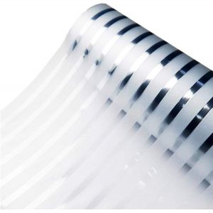 Film Fenetre Anti Regard Motif Rayure D&eacute;poli 44.5 x 200cm Film Occultant Fen&ecirc;tre Autocollant Anti UV Effet &Eacute;lectrostatique Id&eacute;al pour Bureau Chambre Salon Cuisine - Neuf