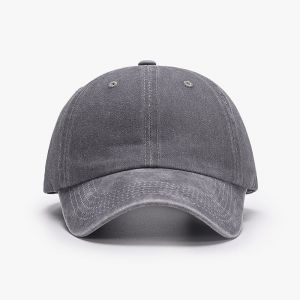1 Pcs Gris Lavé De La Plaine Casquette De Baseball, Non Structurées/Coton, Comme Un Cadeau - Neuf