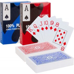MDY-Jeu de Cartes 54 en PVC - Cartes de Poker Professionnelles ¿¿tanches, Antid¿¿rapantes et Durables - Id¿¿al pour Jeux de Soci¿¿t¿¿, Tournois - Neuf