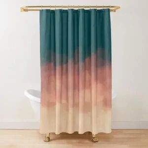 Rideau De Douche Minimal En Polyester Dégradé Blanc Et Noir,Moderne,Imperméable,Lavage En Machine,Crochets De Bain.Dt-241218000322-Yl.W120Xh180Cm - Neuf