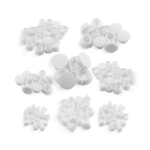 8 Tailles Bouchons De Trou En Plastique Assortiment Affleurant Type Snap In Bouchon De Trou De Tube De Verrouillage Poteau De Meuble Pip Zy - Neuf