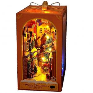 L'assemblage de la Maison de No&euml;l Ornement en Bois Miniature Village pour les Vacances - Neuf