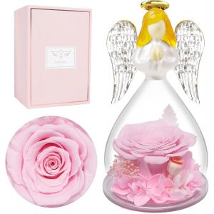 Rose Eternelle Cadeau Noel Femme Ange, Fleur Eternelle Cadeaux Anniversaire Femme, Rose &Eacute;ternelle Cadeau Maman Mamie Belle Mere, Cadeaux Noel Maman Saint Valentin Couple Anniversaire - Neuf
