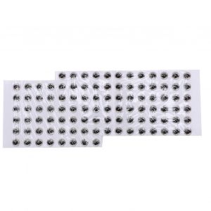 100pcs Fish Eyes 4mm Durable 3d Rond Doux Diy L&eacute;ger D&eacute;licat P&ecirc;che Leurre Eyessilver - Neuf