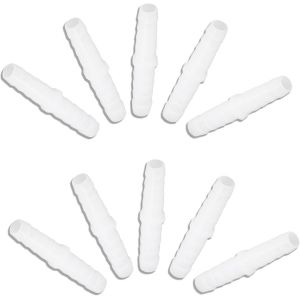 Raccords de Tuyau en Plastique,Raccords de Raccord de Tuyau Raccords de Raccord Droit Raccords de Patch Raccords Adaptateurs (Lot de 10)(6-6mm Straight Through) - Neuf