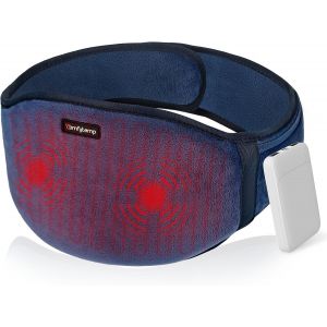 Ceinture Chauffante Lombaire Sans Fil Avec Massage Vibrant, Ceinture Dos Chauffante Pour Soulager Les Maux De Dos, 3 Niveaux De Temp&eacute;rature & 3 Modes De Massage, 18x147cm - Neuf