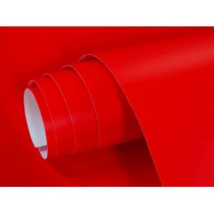 Papier Adhesif Pour Meuble Rouge Mat Film Adhesif Pour Mur Cuisine Fenêtre Toilette Cristal Vinyle Decoratif Impermeable Stickers Meubles 30x120 Cm - Neuf