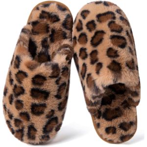 Kalanka-Chaussons Femme Homme Hiver Pantoufles Fourrés Chaud Confortable Antidérapants Souples Cozy Peluche Doublure Maison Douce - Neuf