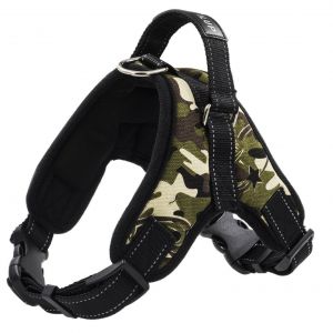 Harnais Chien Grand - Taille Xl-Coloris Camouflage - Réglable,Rembourré Et Doux Avec Poignée-Top Qualite ! - Neuf