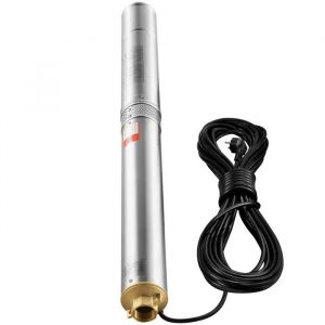 Pompe Submersible pour Puits Profonds-Duoku-1500 W-9,8 m&sup3;/h D&eacute;bit-108 m de Hauteur-Acier Inoxydable - Neuf