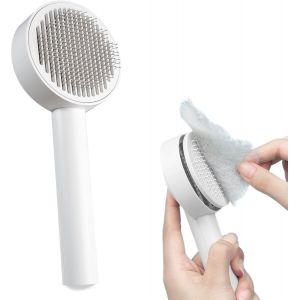 Jgd-&reg; Brosse Autonettoyante Pour Animaux - Chat Et Chien &Agrave; Poils Courts Et Longs - Neuf