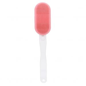 Brosse de massage vibrante electrique et etanche pour le bain et le corps (rose) - Neuf