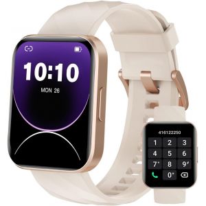 Dakofied Montre Connectée Homme Femme Avec Appel Bluetooth Podometre Cardiofrequencemetre Oxymetre Montre Sport Etanche Ip68 Cycle Menstruel Suivi Sommeil Calories Notification Pour Android Ios Noir - Neuf