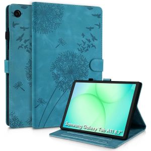 Coque pour Samsung Galaxy Tab A11 8.7 Pouces 2025 et Galaxy Tab A9 8.7 Pouces 2023 Pissenlit Housse en Tablette Cuir PU Protection pour Samsung A11/A9 Bleu - Neuf