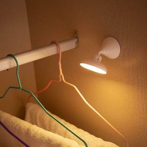 Lampe De Nuit Led À Capteur Infrarouge À Double Induction ¿ Lampe Magnétique Infrarouge ¿ Lampe Murale Pour Lampe, Treppe, Barre Lumineuse Usb (1 Pièce, Blanc Chaud) - Neuf
