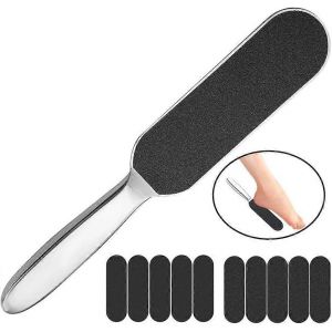 Set De 11 Râpes À Callosités Lime À Callosités Double Face Râpe À Pied Avec Manche En Acier Inoxydable Callus - Neuf
