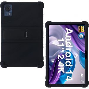 Coque Silicone Pour Doogee T35/ Doogee T30se/ Doogee T30s/ Doogee T40/ Doogee T30 Ultra/Doogee T30 Pro Tablette Tactile 11 Pouces, Housse De Protection Avec Fonctions De Support, Noir - Neuf