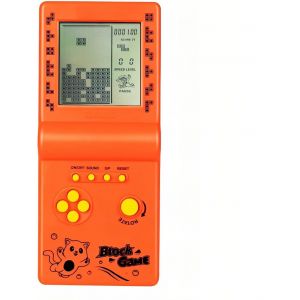 Mdy-Rétro Bloquer La Console De Jeu Plusieurs Jeux Niveau/Vitesse Réglable Console Portable Jeu De Briques/Courses/Bataille De Chars Jouets Électroniques Enfants/Amis/Cadeaux De Vacances (Orange) - Neuf