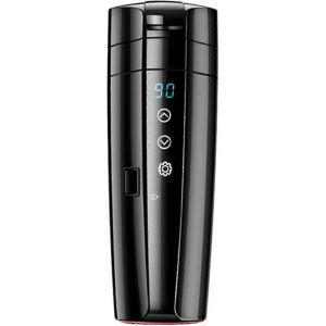 Tasse chauffante de voiture 12v 24v universel 400ml,tasse électrique,bouilloire,cafetière automatique,chauffe-eau thermos pour café,thé,SZRH A-C - Neuf