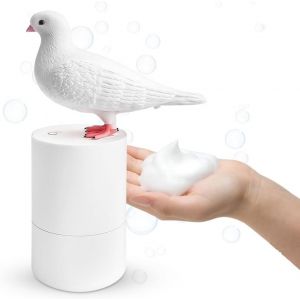 KAL-Distributeur De Savon Automatique Colombe 300 Ml - Distributeur De Savon Électrique No Touch Avec Capteur Infrarouge - Distributeur Automatique De Savon Ipx7 - Étanche - Pour Lavabo, Cuisine, Sal - Neuf