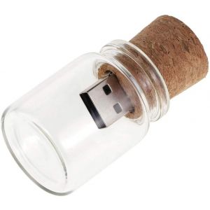 16 GO Mignon Flash Drive USB 2.0 Bocaux De Stockage Boîte Unique Bocal en Verre Bouteille avec Cork Memory Stick Pen Drive Cadeaux De Mariage Électronique Stylo Fantaisie Conception Étanche - Neuf