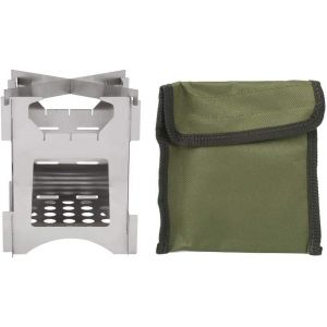 Eryi-Poêle À Bois D'extérieur, 10 X 10 X 12,7 Cm/3,9 X 3,9 X 5,0 Pouces Poêle De Survie En Acier Inoxydable Poêle De Randonnée D'extérieur Pour Camping Voyage Randonnée - Neuf
