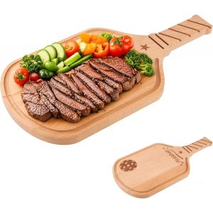 Planche &Agrave; D&eacute;couper Pickleball, Planche &Agrave; Charcuterie En Bois Avec Poign&eacute;e Cadeaux Pickleball Pour Femmes Hommes 42 X 21cm Plateau De Service Plateau Fromages D&eacute;coration De Cuisine - Neuf