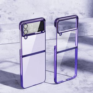 Coque De Luxe Transparente Pliable Pour Samsung Galaxy Z Flip 4 Coque De Téléphone Pour Galaxy Z Flip 4 Z Flip4 Zflip4 Zflip 4 5g Coque, 04, Pour Galaxy Z Flip 4 - Neuf