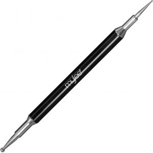 Kal-Dotting Tool -Outil Nail Art À Points -Application Strass, Décals & Cristaux, Accessoire Manucure Qualité Salon, Déco Vernis Semi-Permanent & Motifs À Points, Double Embout Pour Détails Fins - Neuf
