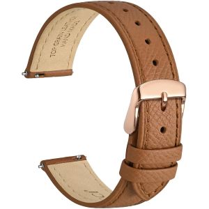 Grace Bracelets De Montre, Cuir De Grain Sup&eacute;rieur, Lib&eacute;ration Rapide, Bandes De Remplacement, Boucle En Acier Inoxydable, Largeur De Bande 12mm 14mm 16mm 18mm 20mm - Neuf