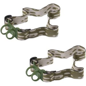 2 Pcs Bandeau Bande &Eacute;lastique Sangle Phare Libre Pour Lampe Poche 22-30 Mm - Neuf