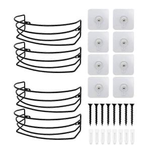 porte-chapeau pour mur et porte,Paquet de 4 organisateurs de casquettes de baseball en métal,Rangement de chapeau pour casquettes de baseball peut à - Neuf