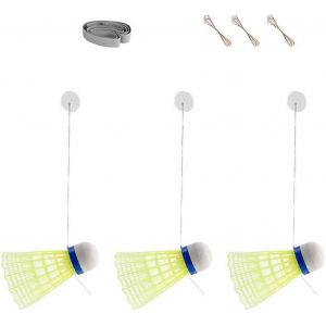 Self Study Badminton Trainer Set Équipement De Pratique De Badminton À Rebond Automatique Entraîneur De Rebond Solo Badminton Self Training Indoor - Neuf
