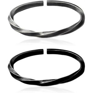 Kal-2 Pi&egrave;ces Cadeau Couple, Bracelet Couple, Idee Cadeau Mariage Pour Hommes Femmes Bracelet, Bracelet Couple Pour Saint Valentin, Amiti&eacute;, Femme, Bracelet Bande De M&ouml;bius - Neuf