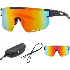 Chicslick-Rave Lunettes De V&eacute;lo Pour Homme Et Femme - Polaris&eacute;es Uv400 - Lunettes De Sport - Lunettes De Soleil Pour Vtt, V&eacute;lo De Route, V&eacute;lo, Ski, Rave, Vtt - Avec &Eacute;tui &Agrave; Lunettes Et Cordon[X1143] - Neuf
