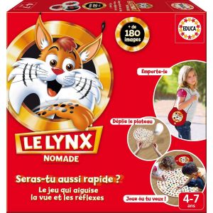 Le Lynx Nomade 108 Images | Jeu De Soci&eacute;t&eacute; | Renforce La M&eacute;moire Visuelle Et Les R&eacute;flexes | Jeux Famille Et Enfants D&egrave;s 4 Ans (16248)[Z39] - Neuf