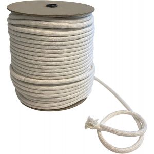 Chenquansarl-Corde De Coton Macram&eacute; Couleur Naturelle 8 Mm X 100 M&egrave;tres &iquest; Rouleau Super Long &iquest; Fil &Agrave; Coudre Pour Travaux Artisanaux, D&eacute;coration, Tapisserie Et Rideaux Corde De Tress&eacute;e Diy, Nature - Neuf