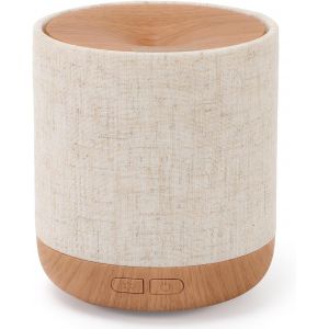 Diffuseur D'huiles Essentielles Avec Couverture En Tissu Et Lampe De Chevet, Diffuseur D'ar&ocirc;mes &Agrave; Ultrasons | Humidificateur Avec Lumi&egrave;res | D&eacute;coration De La Chambre | Petit Humidificateur - Neuf