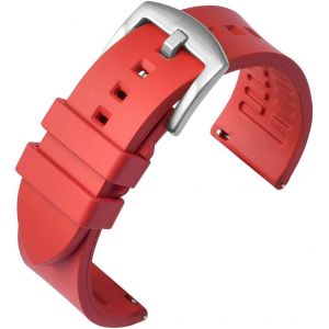 KAL-Bracelet De Montre De Sport, Bracelet De Remplacement De Bande De Montre &Agrave; D&eacute;gagement Rapide En Caoutchouc Fluor&eacute; Fkm Pour Montre De Sport 19Mm 20Mm 21Mm 22Mm 24Mm For Men Women - Neuf