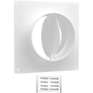 100 mm diamètre avec clapet anti-retour - Raccord de tuyau blanc pour conduit de ventilation PVC HVAC - Neuf