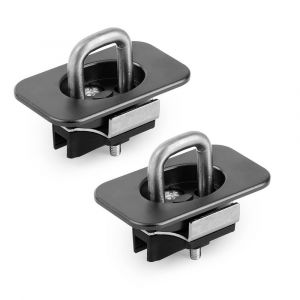 Ancrages d'arrimage rétractables à profil bas pour benne de camion Ford Shorty (1998-2014) pour Ford F-150 de 5,5 pi et Ford Raptor de 2010-2014. Garniture de rail requise pour l'installation. - Neuf
