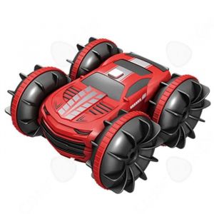 C Voiture t&eacute;l&eacute;command&eacute;e 14x14.5x7cm 2,4 Ghz amphibie effets sp&eacute;ciaux double face 2 modes contr&ocirc;le autonomie de 50 minutes &eacute;tanche - Neuf