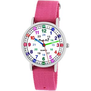 Bnhgc-Pacific Tim Montre Pour Enfant Fille Garçon Montre D'apprentissage En Textile Bracelet Interchangeable Analogique À Quartz - Neuf