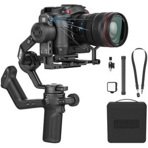 [Officiel] Feiyutech SCORP 3 KIT Stabilisateur de Cardan pour Appareil Photo avec Suivi AI 4.0 Int&eacute;gr&eacute;,Charge utile de 3,5kg,Poign&eacute;e Amovible avec Contr&ocirc;le sans Fil,5 Accessoires Suppl&eacute;mentaires - Neuf