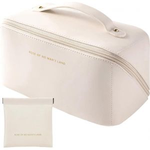 Sac Cosm&eacute;tique Portatif De Mode 2Pcs Trousse De Toilette Femme Grande Trousse &Agrave; Maquillage Voyage Avec Poign&eacute;e Pu Imperm&eacute;able Portable Sac Cosm&eacute;tique De Voyage Trousse De Toilette - Neuf