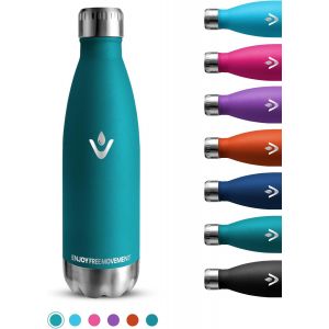 Gourde Isotherme, 750ml Gourde Sport, Gourde Inox Anti Fuite, Double Paroi Isolante, Gourde Metal Sans Bpa, R&eacute;utilisable, Facile &Agrave; Transporter, Bouteille D'eau Pour &Eacute;cole, Bureau, [Que9270154] - Neuf