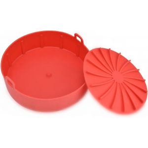 Pot En Silicone Pour Friteuse De La Friteuse &Agrave; Air Rouge Pour Microondes Carr&eacute; En Silicone Panier En Silicone Multifonctionnel Doublures De Vapeur Accessoires Four &Agrave; Friteuse Air Pour Plus[Z545] - Neuf