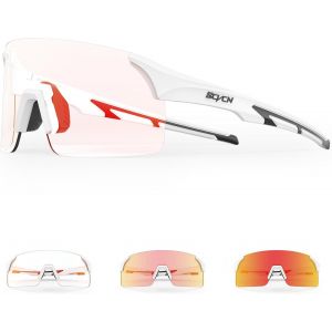 Lunettes De Cyclisme Photochromiques Lunettes De Vélo De Montagne Pour Hommes Femmes Lunettes De Soleil De Sport Sans Cadre S142[Z2728] - Neuf